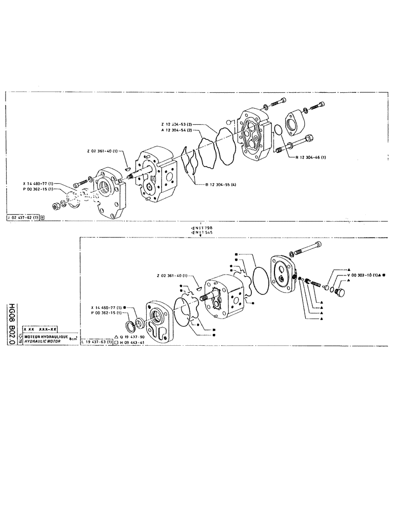 Схема запчастей Case RC200L - (063) - HYDRAULIC MOTOR 