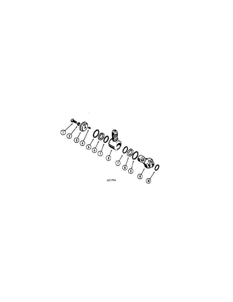 Схема запчастей Case W7E - (198[1]) - A17688 CONNECTOR (08) - HYDRAULICS