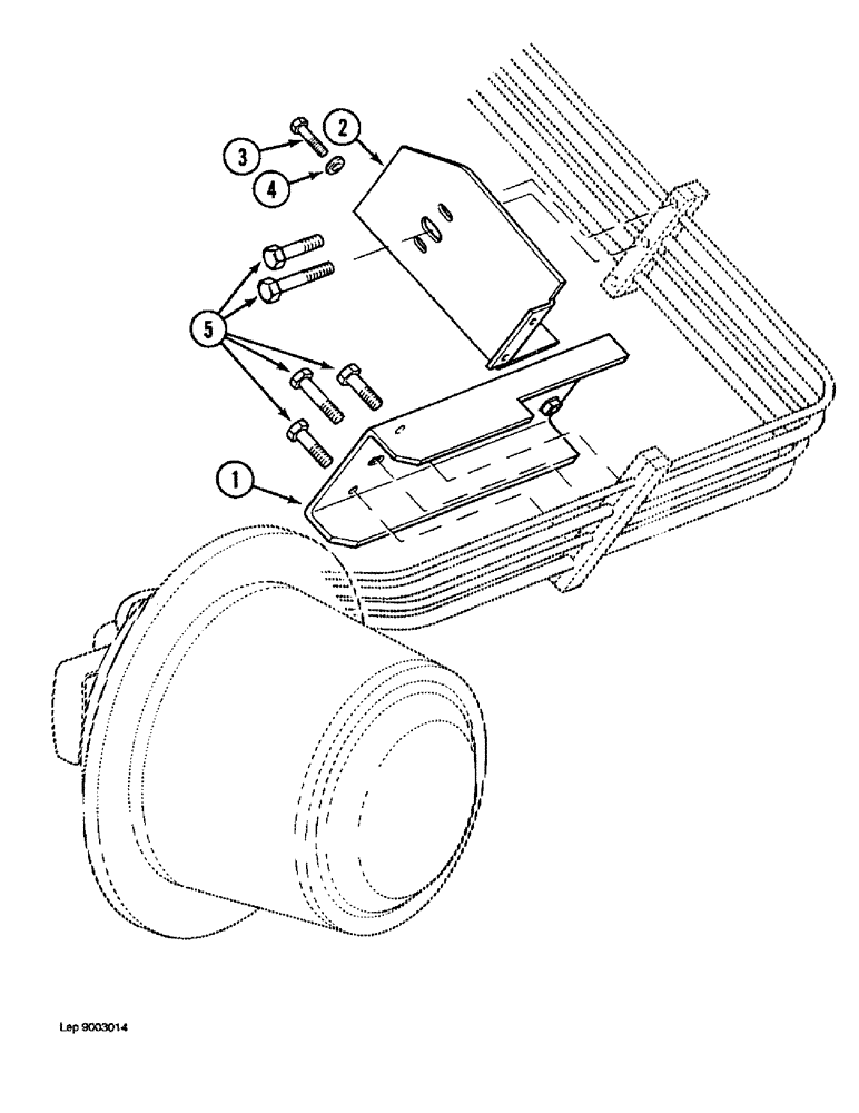 Схема запчастей Case 1088 - (5-10) - TURNTABLE LEVELER TRACK FRAME TUBING GUARDS, P.I.N. FROM 106901 AND AFTER (11) - TRACKS/STEERING