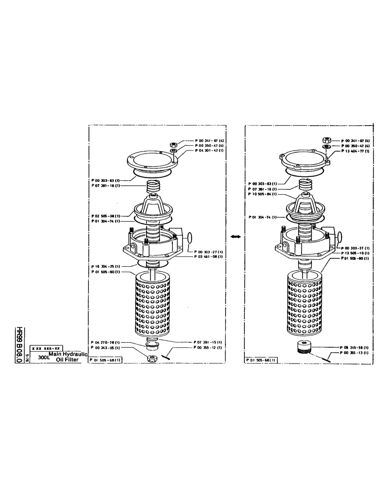 Схема запчастей Case 160CL - (68) - MAIN HYDRAULIC OIL FILTER (07) - HYDRAULIC SYSTEM