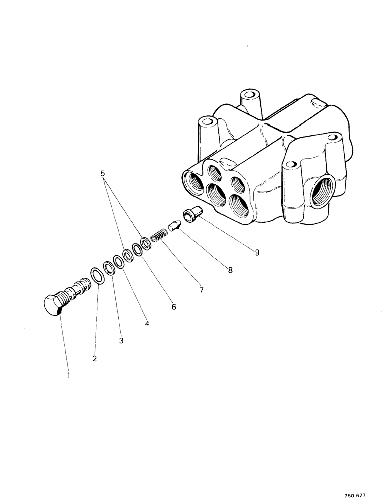 Схема запчастей Case 580F - (176) - LOADER CHECK VALVE (35) - HYDRAULIC SYSTEMS