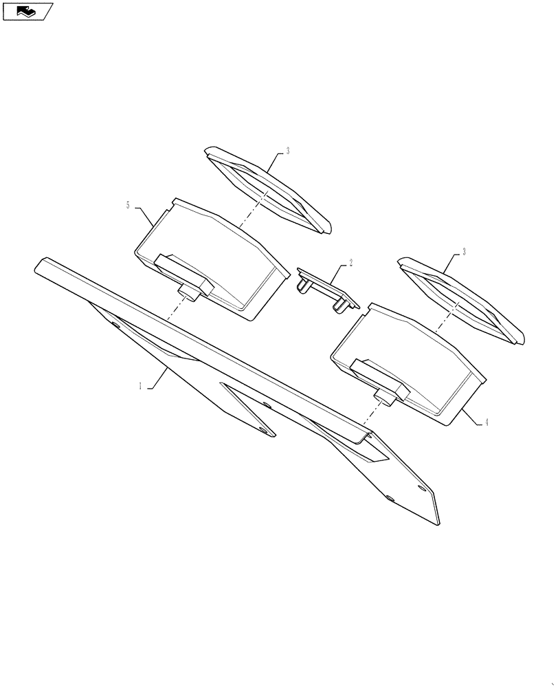 Схема запчастей Case DV207 - (55.408.03) - INSTRUMENT CLUSTER - MOUNTING (55) - ELECTRICAL SYSTEMS