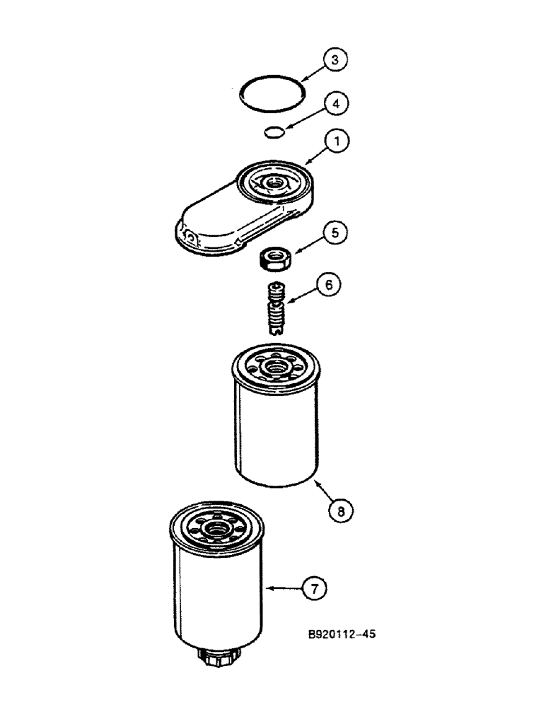 Схема запчастей Case 688C - (3-18) - FUEL FILTER (02) - FUEL SYSTEM