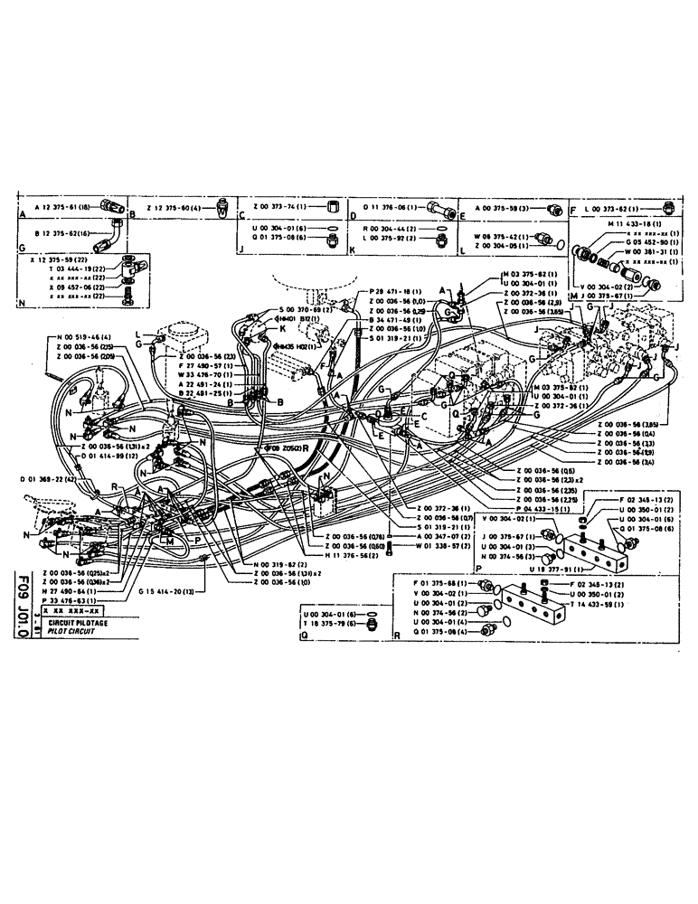 Схема запчастей Case 160CK - (119) - PILOT CIRCUIT (07) - HYDRAULIC SYSTEM
