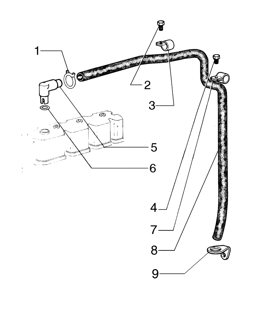 Схема запчастей Case 885 - (02-28[03]) - BREATHER ENGINE (02) - ENGINE