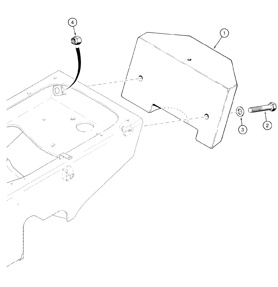 Схема запчастей Case 960 - (09-07) - COUNTERWEIGHT, FRONT (09) - CHASSIS