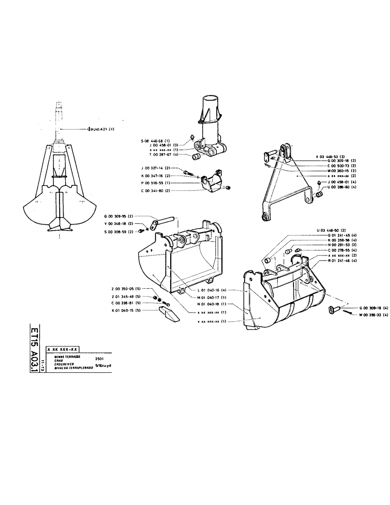 Схема запчастей Case TC45 - (132) - GRAB 