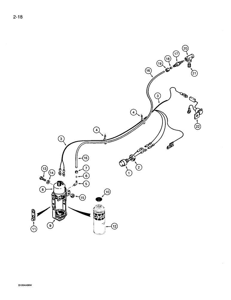 Схема запчастей Case 360 - (2-18) - COLD START SYSTEM (02) - ENGINE