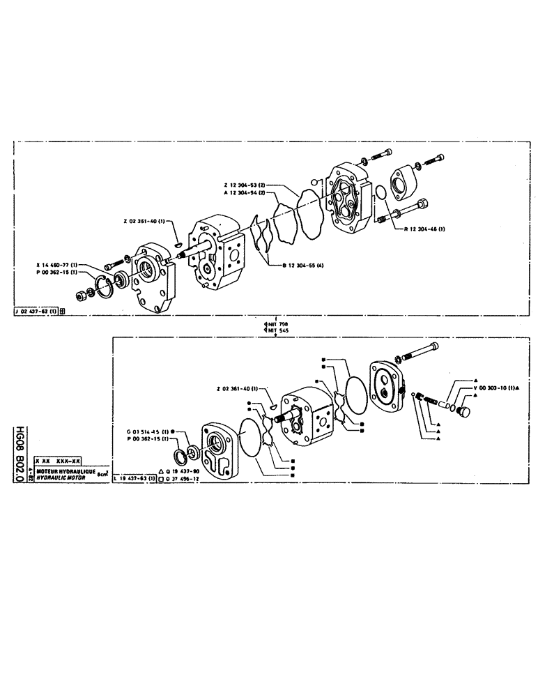 Схема запчастей Case 160CK - (149) - HYDRAULIC MOTOR (07) - HYDRAULIC SYSTEM