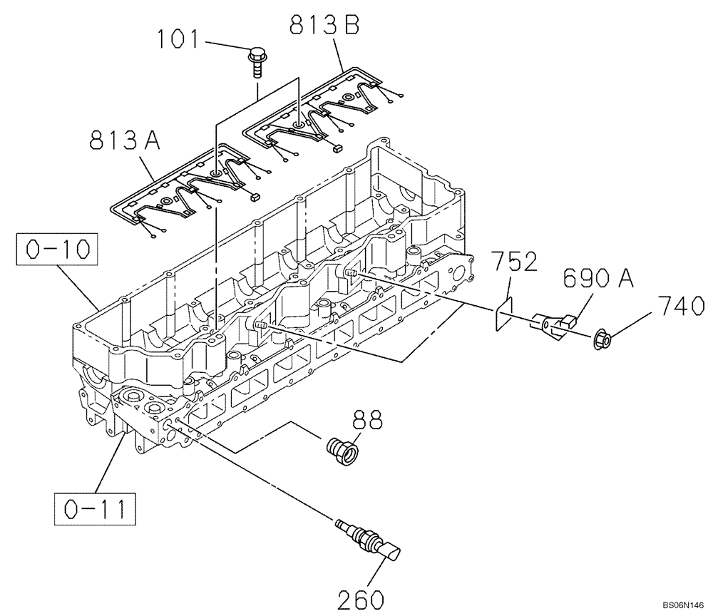 Схема запчастей Case CX290B - (04-03) - ELECTRICAL ACCESSORIES - ENGINE (04) - ELECTRICAL SYSTEMS