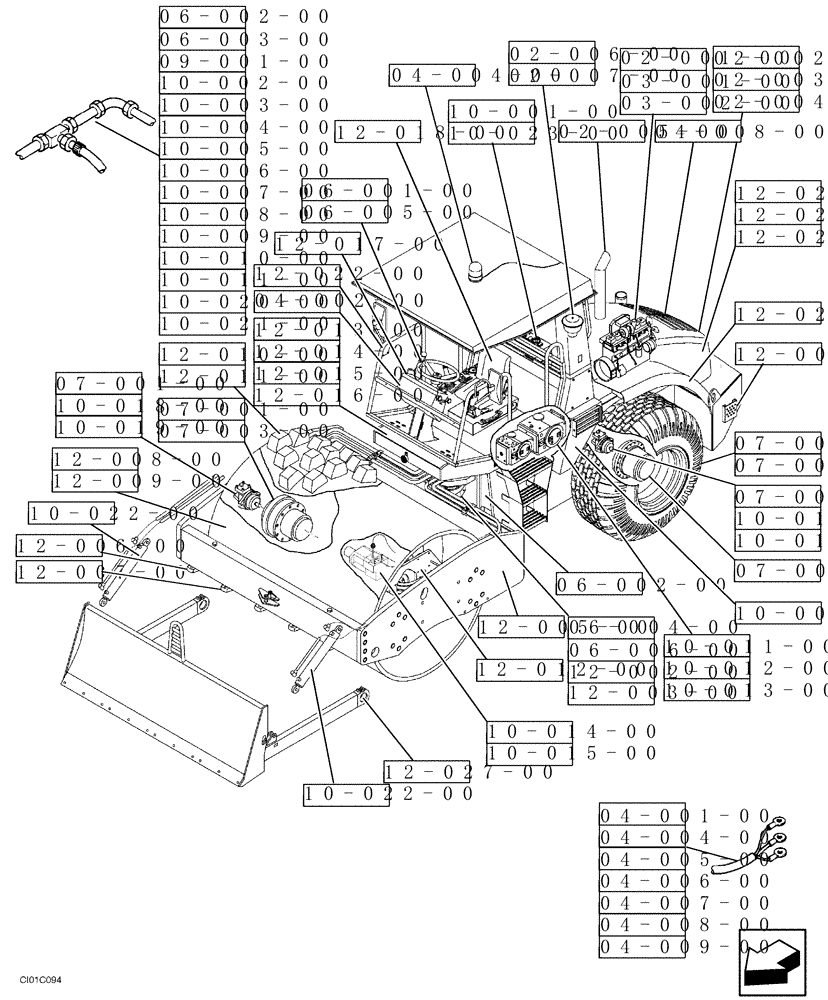 Схема запчастей Case SR15 - (00-002-00[01]) - COMPONENT INDEX - CANOPY (00) - PICTORIAL INDEX
