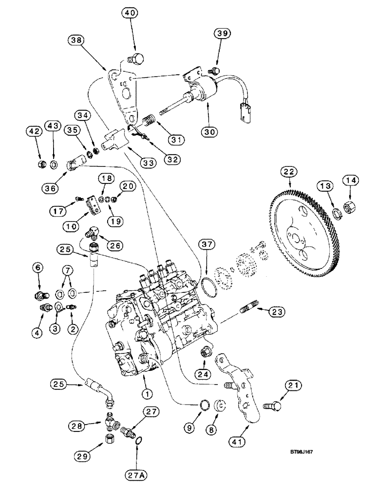 Схема запчастей Case 660 - (3-11A) - FUEL INJECTION PUMP AND DRIVE, 4-390 EMISSIONS CERTIFIED ENGINE (03) - FUEL SYSTEM