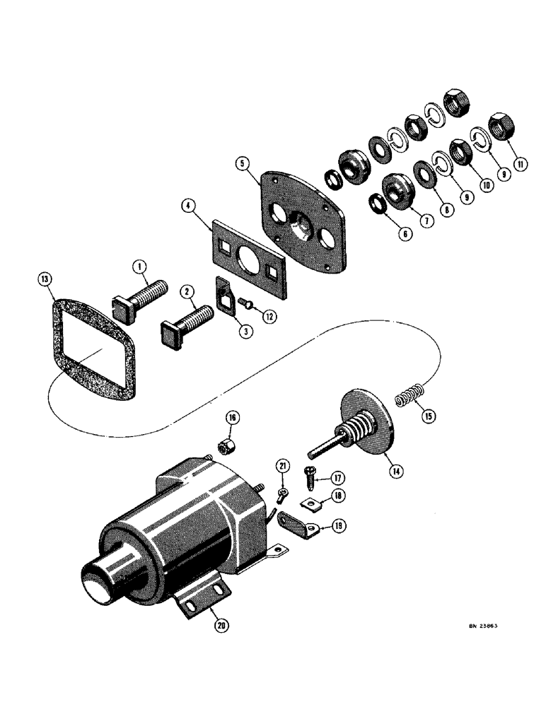 Схема запчастей Case 1000D - (088) - A15358 SOLENOID (06) - ELECTRICAL SYSTEMS