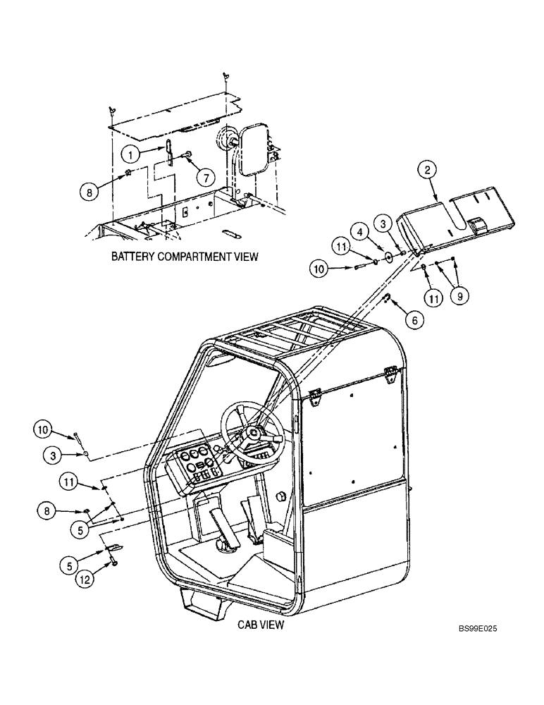 Схема запчастей Case 686G - (9-24) - VANDAL PROTECTION OPTION (09) - CHASSIS/ATTACHMENTS