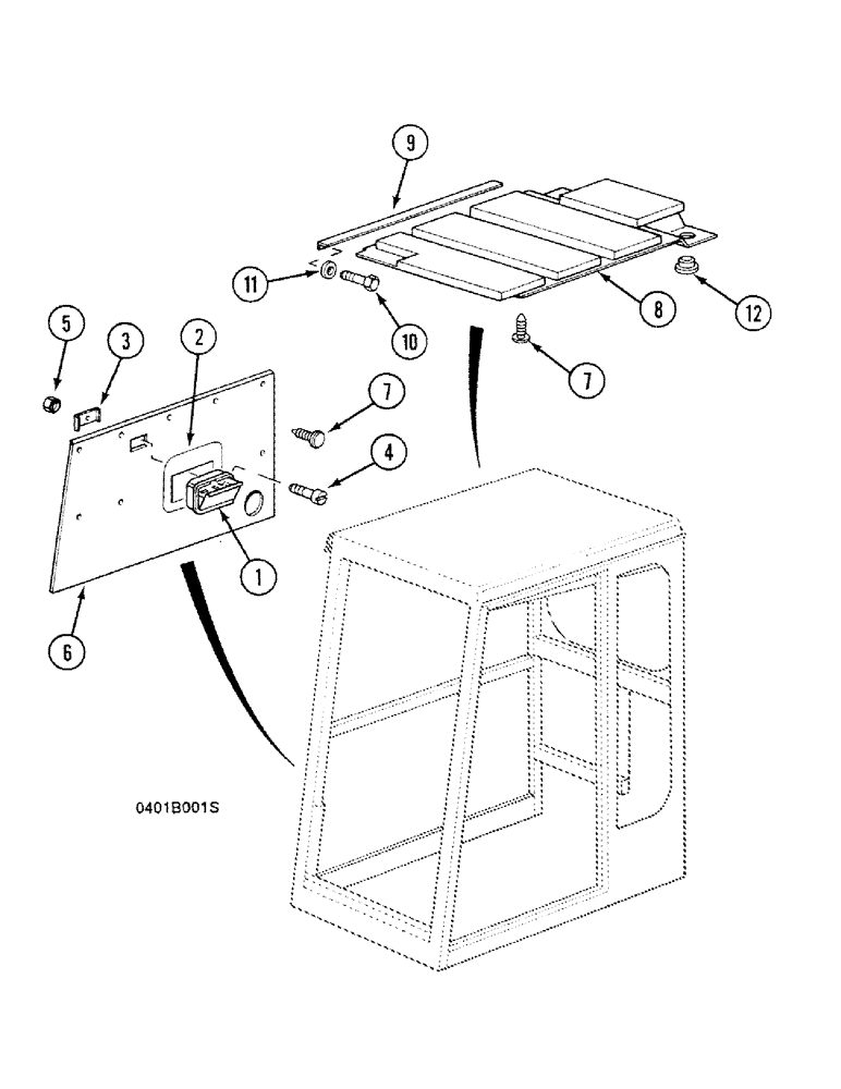 Схема запчастей Case 688C - (9E-10) - CAB SOUNDPROOFING (STANDARD) (05.1) - UPPERSTRUCTURE CHASSIS/ATTACHMENTS