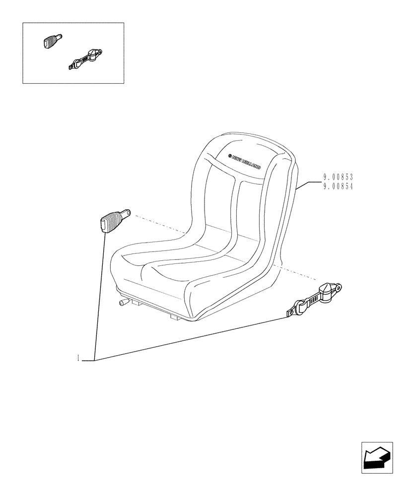 Схема запчастей Case TX1055 - (9.00855[01]) - TETHER BELT - OPTIONAL CODE 749263001 (88) - ACCESSORIES