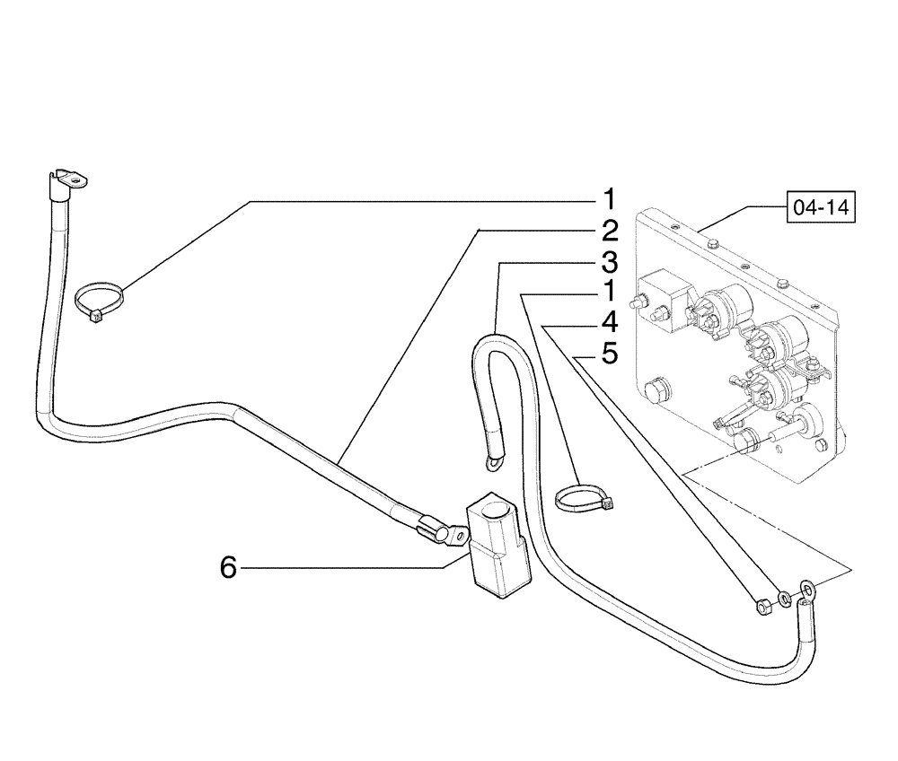 Схема запчастей Case 845B - (04-13[01]) - ELECTRICAL SYSTEM, FPT ENGINE (04) - ELECTRICAL SYSTEMS