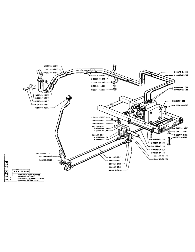 Схема запчастей Case LC80 - (054) - JIB CYLINDER FITTINGS 