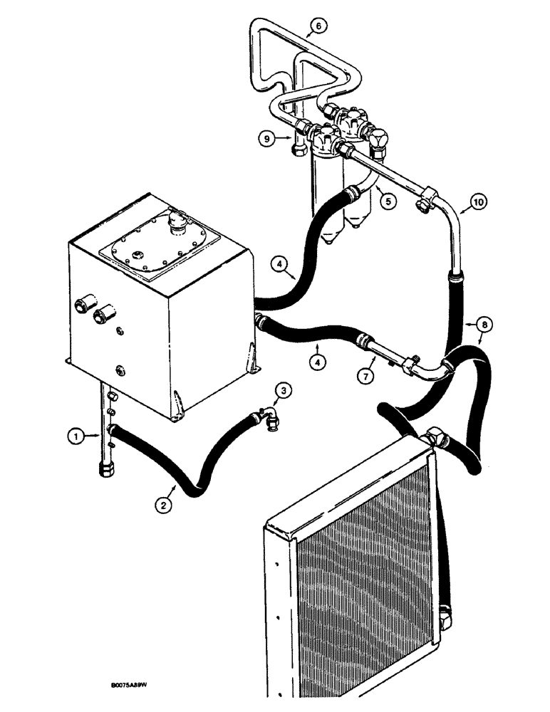 Схема запчастей Case 1187C - (1-12) - PICTORIAL INDEX, BASIC SUPPLY AND RETURN LINES (00) - PICTORIAL INDEX