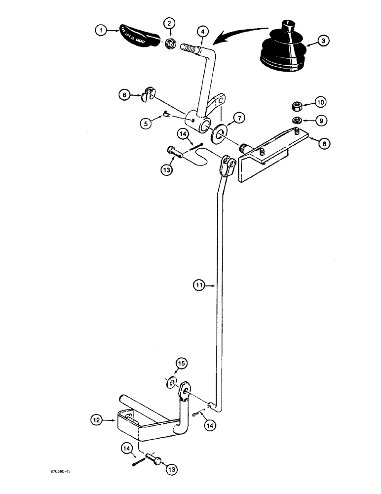 Схема запчастей Case 480F LL - (6-40) - FRONT DRIVE AXLE CONTROL (06) - POWER TRAIN
