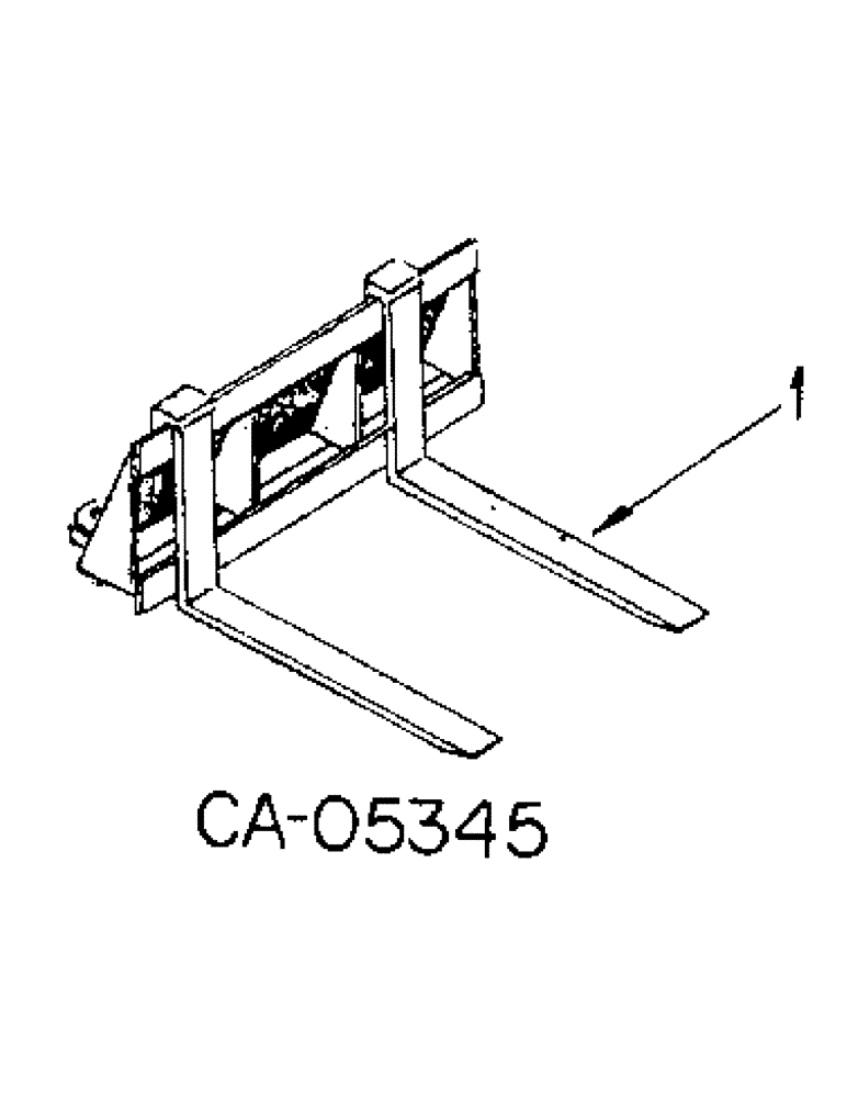 Схема запчастей Case 4140 - (17-02) - PALLET FORK ATTACHMENT (05) - SUPERSTRUCTURE