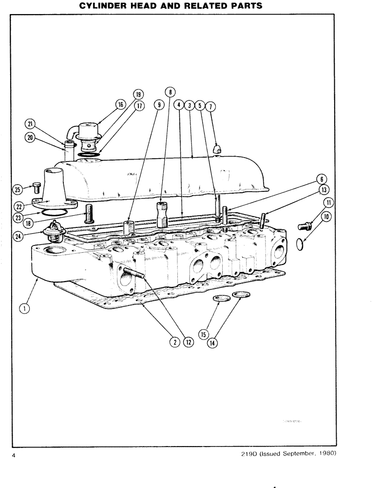 Схема запчастей Case DH7 - (04) - CYLINDER HEAD AND RELATED PARTS (10) - ENGINE
