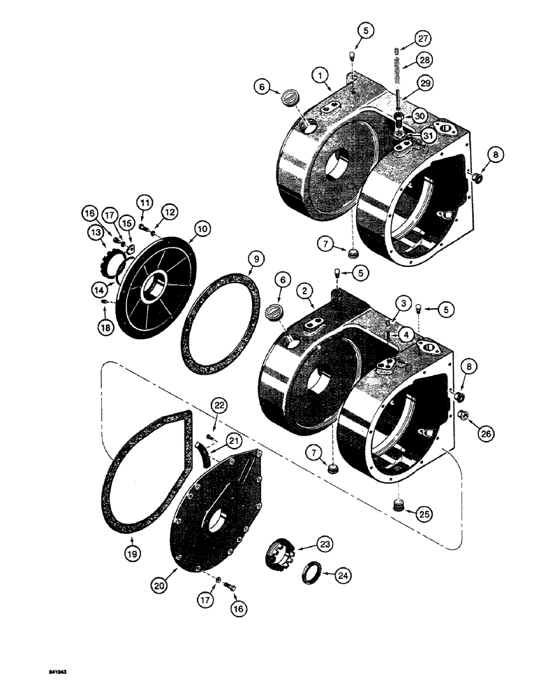 Схема запчастей Case 19 - (26) - HOUSING ASSEMBLY 