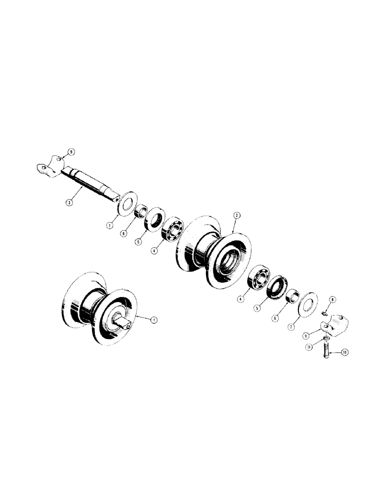 Схема запчастей Case 310 - (078) - TRACK ROLLER, TRACK ROLLER (04) - UNDERCARRIAGE