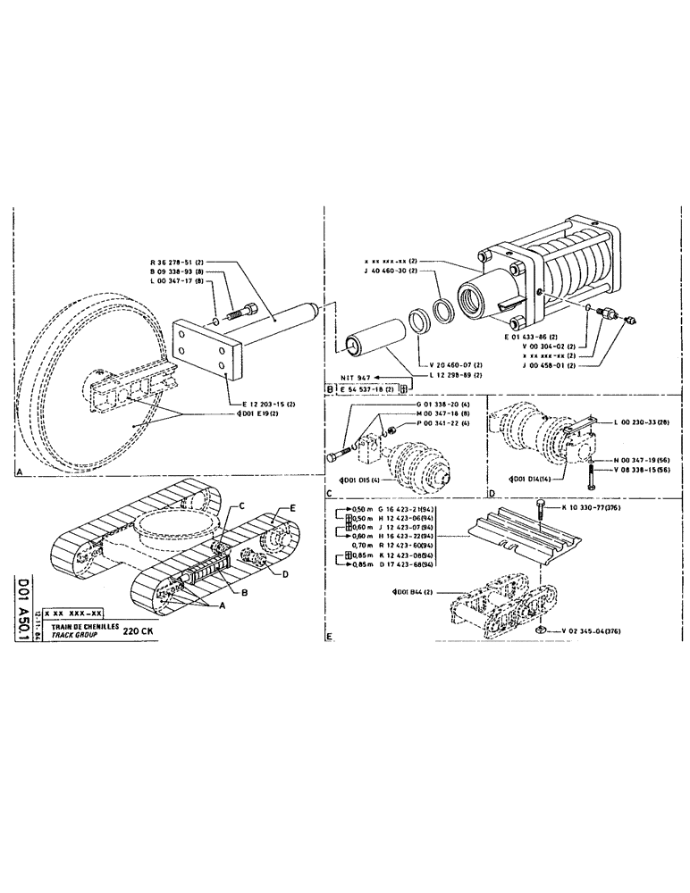 Схема запчастей Case 160CKS - (085) - TRACK GROUP (04) - UNDERCARRIAGE
