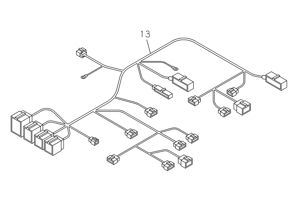 Схема запчастей Case CX300C - (04-810-01[01]) - ELECTRICAL ACCESSORIES - ENGINE (04) - ELECTRICAL SYSTEMS