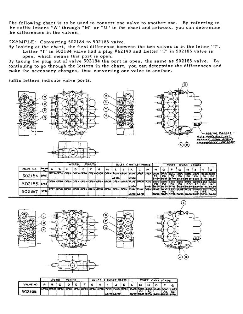 Схема запчастей Case 40YC - (H25C) - VALVE BANK ARRANGEMENT (CONTD), (USED ON UNITS WITH SERIAL (07) - HYDRAULIC SYSTEM