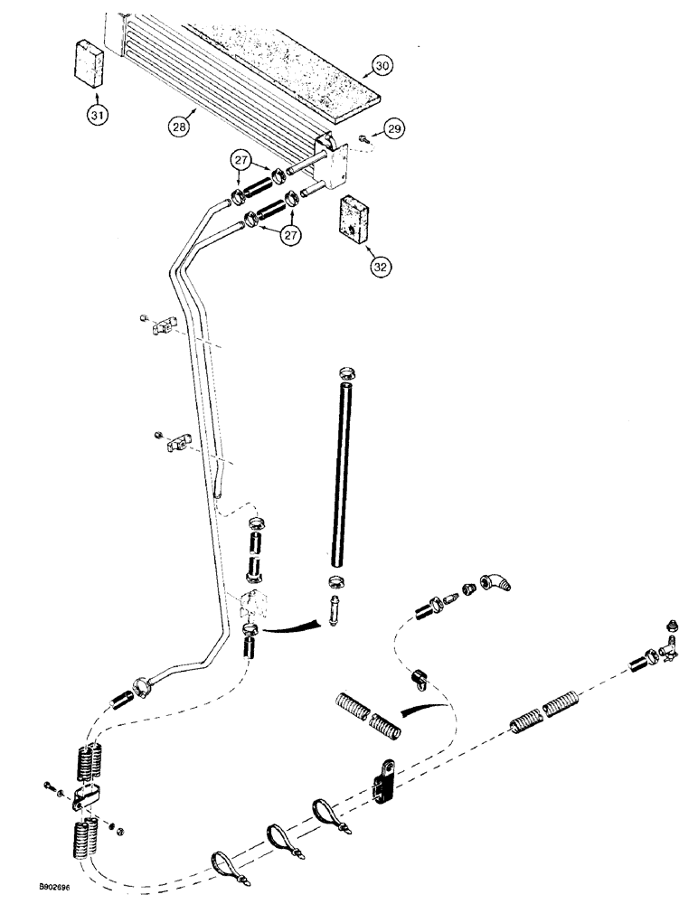 Схема запчастей Case 590 - (9-132) - CAB HEATER (CONT) (09) - CHASSIS/ATTACHMENTS