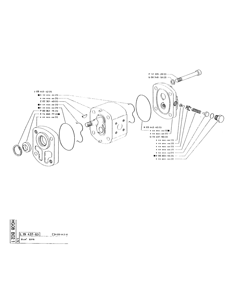 Схема запчастей Case 115CL - (065) - NO DESCRIPTION PROVIDED 
