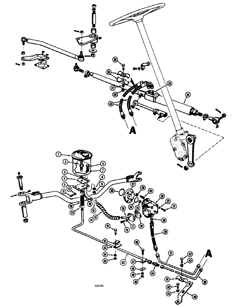 Схема запчастей Case W10E - (110) - POWER STEERING HYDRAULICS (05) - STEERING