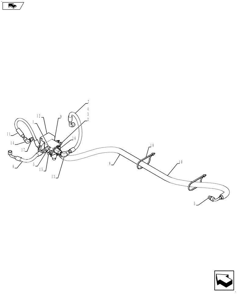 Схема запчастей Case 590SN - (35.726.27[01]) - HYDRAULICS - HEAVY LIFT (PILOT CONTROL) (580SN,580SN WT, 590SN) (35) - HYDRAULIC SYSTEMS