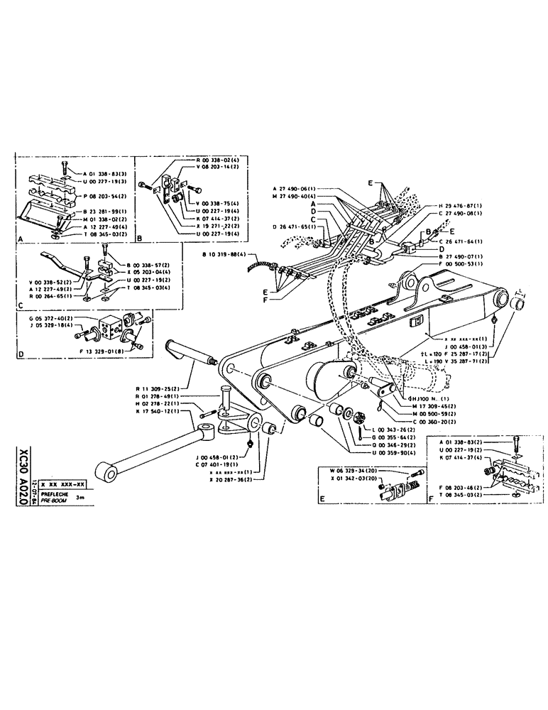 Схема запчастей Case 160CK - (276) - PRE-BOOM (09) - BOOMS