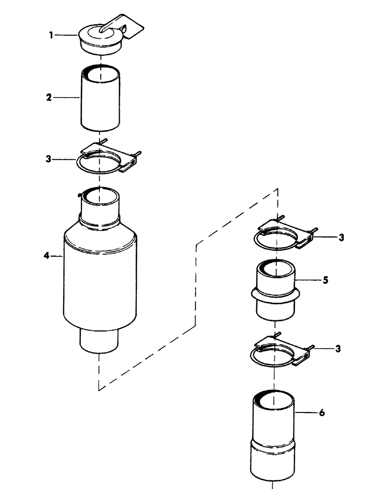 Схема запчастей Case 40BLC - (284) - SPARK ARRESTOR (01) - ENGINE