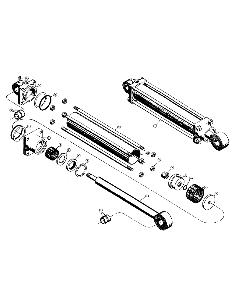 Схема запчастей Case 400 - (208) - 31608 AND 31609 LOADER HYDRAULICS LIFT CYLINDERS (05) - UPPERSTRUCTURE CHASSIS