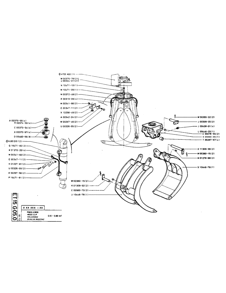 Схема запчастей Case TC45 - (153) - WOOD CLIP 