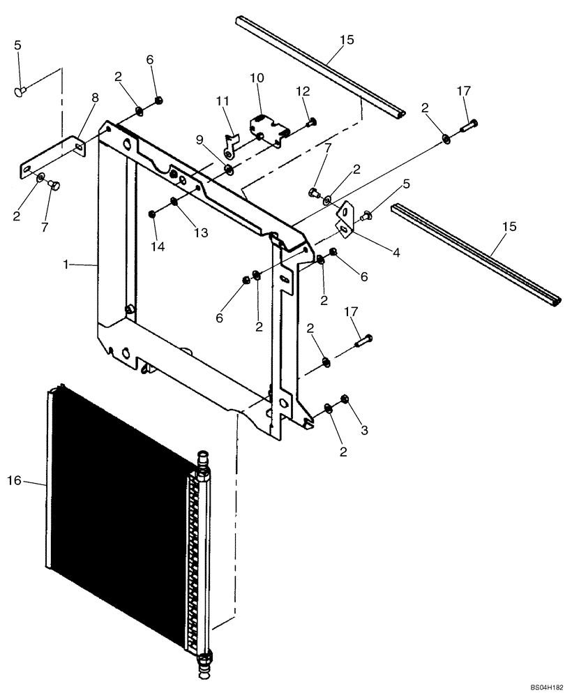Схема запчастей Case 450 - (06-01) - OIL COOLER - MOUNTING (06) - POWER TRAIN