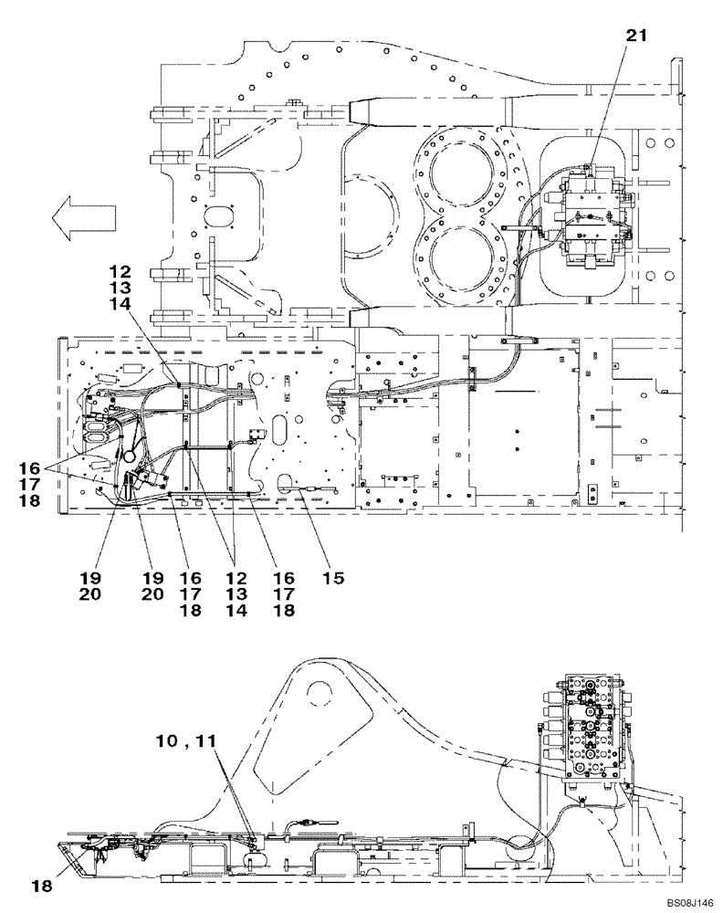 Схема запчастей Case CX800B - (08-80) - HYDRAULIC CIRCUIT - PLUG, BLANK-OFF (08) - HYDRAULICS