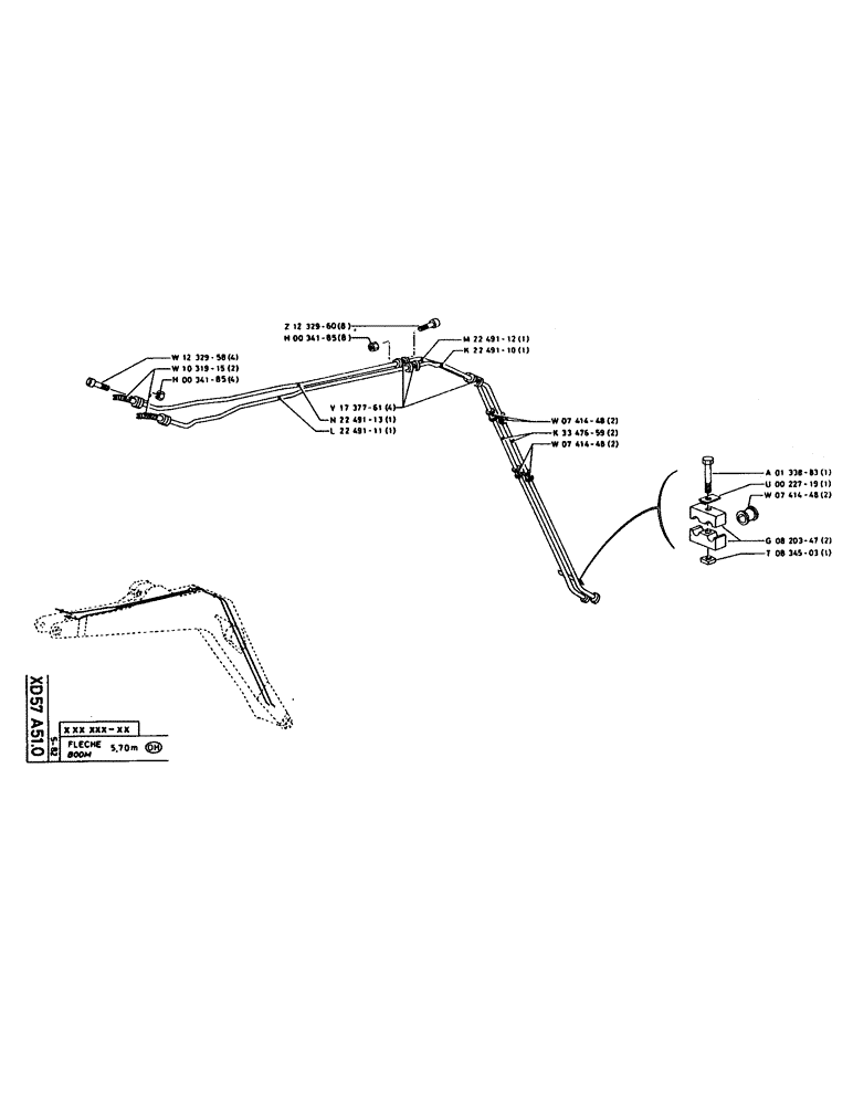 Схема запчастей Case 160CK - (290) - BOOM (09) - BOOMS
