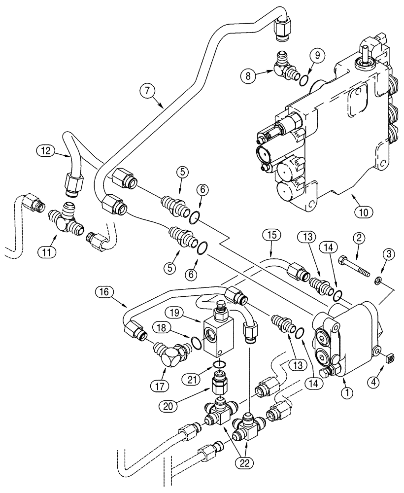 Схема запчастей Case 75XT - (08-06) - HYDRAULICS - SELF-LEVELING (08) - HYDRAULICS