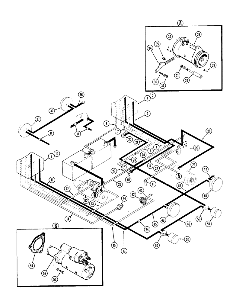 Схема запчастей Case W10 - (046) - GENERATOR ELECTRICAL SYSTEM (04) - ELECTRICAL SYSTEMS