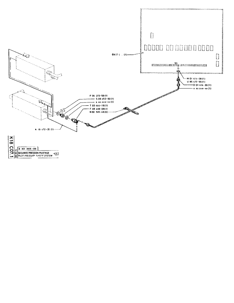 Схема запчастей Case 90BCL - (385) - PILOT PRESSURE SAFETY SYSTEM (06) - ELECTRICAL SYSTEMS