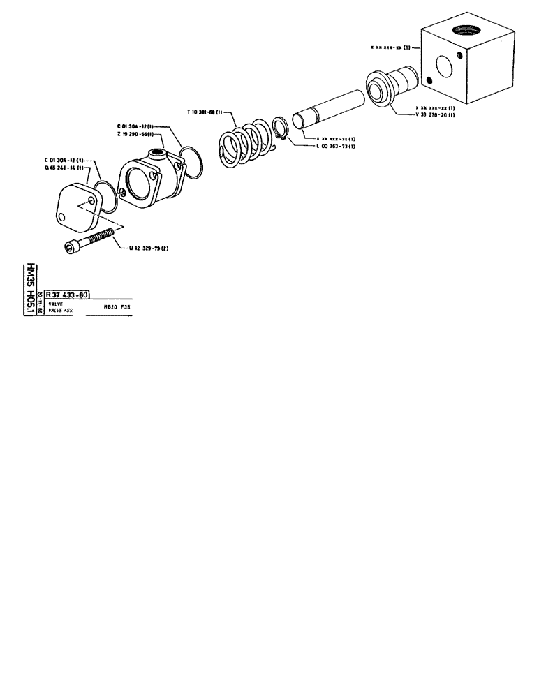 Схема запчастей Case 90BCL - (273) - VALVE ASSEMBLY RB20 F35 (07) - HYDRAULIC SYSTEM