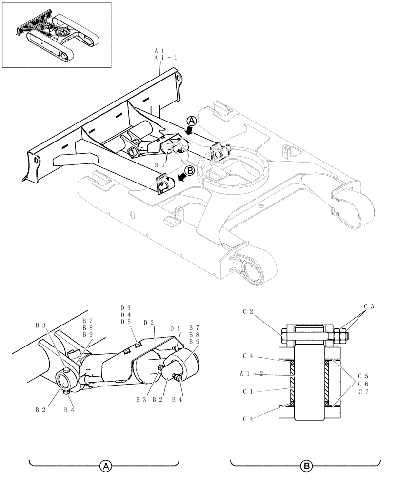 Схема запчастей Case CX27B - (420-01[1]) - DOZER (86) - DOZER