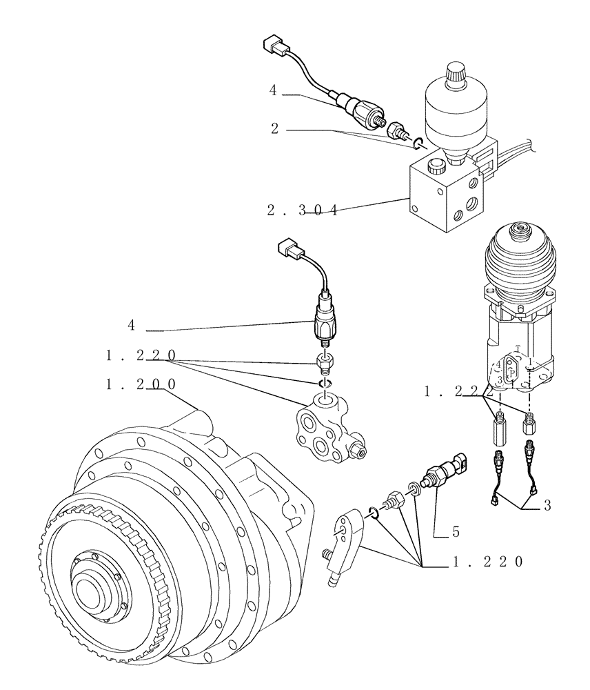 Схема запчастей Case 1850K - (6.712[05]) - ELECTRIC COMPONENTS Electrical System / Decals