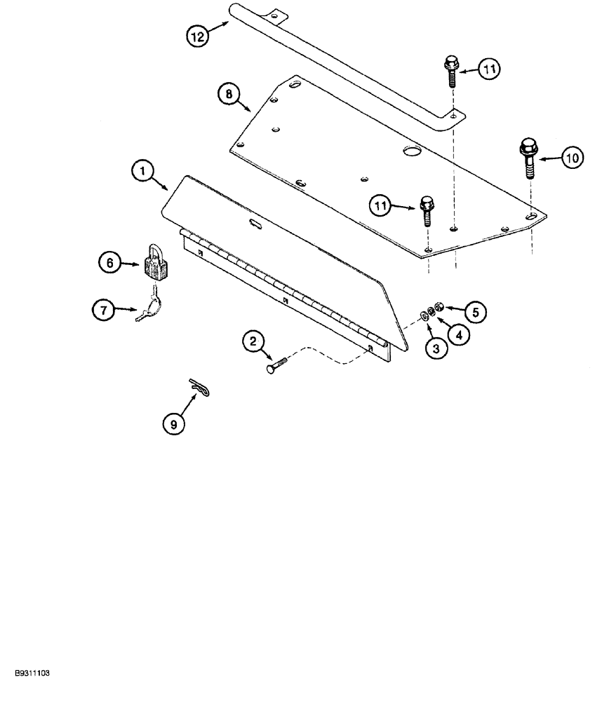 Схема запчастей Case 850G - (9-30) - INSTRUMENT PANEL COVERS (05) - UPPERSTRUCTURE CHASSIS