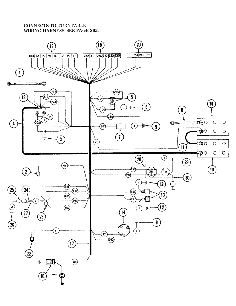 Схема запчастей Case 120 - (289) - ENGINE WIRING HARNESS AND ELECTRICAL COMPONENTS, USED ON UNITS WITH SERIAL NO. 6287224 AND AFTER (55) - ELECTRICAL SYSTEMS